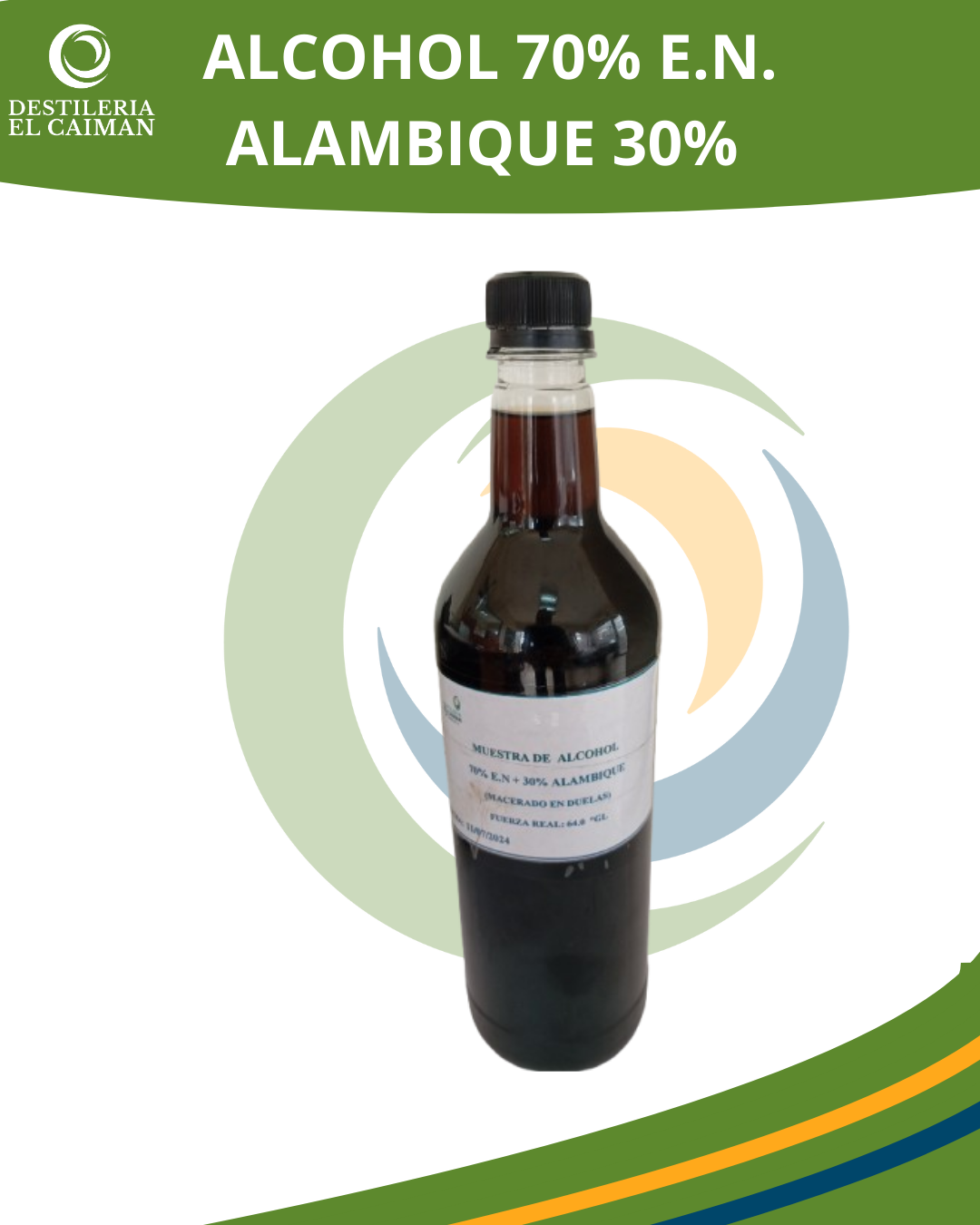 Alcohol 70% E.N. 30% Alambique