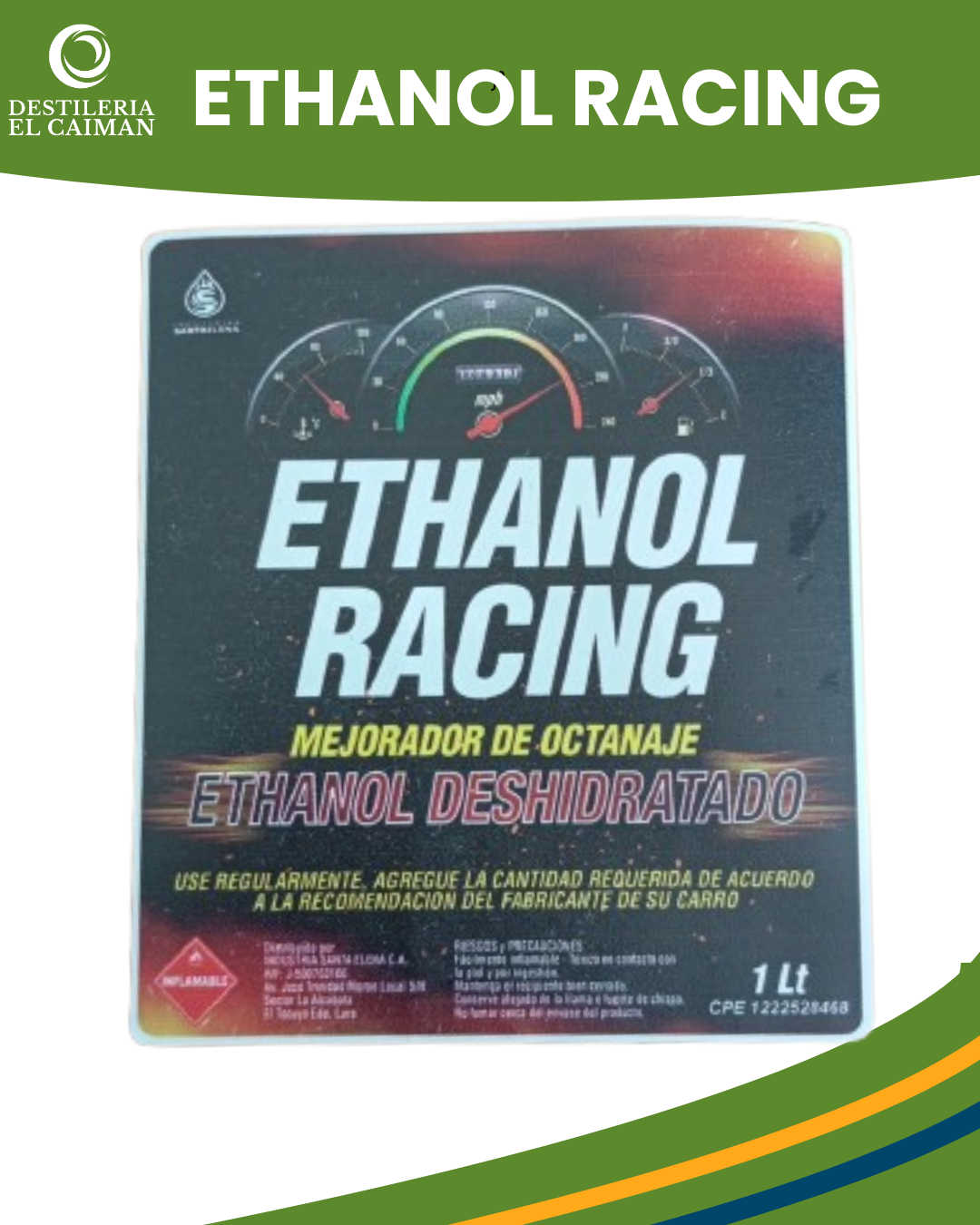 Ethanol Racingg
Aditivo mejorador de de octanaje para la combustión del Motor